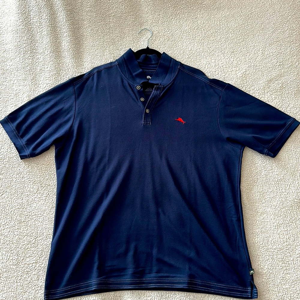 Tommy Bahama navy classic polo